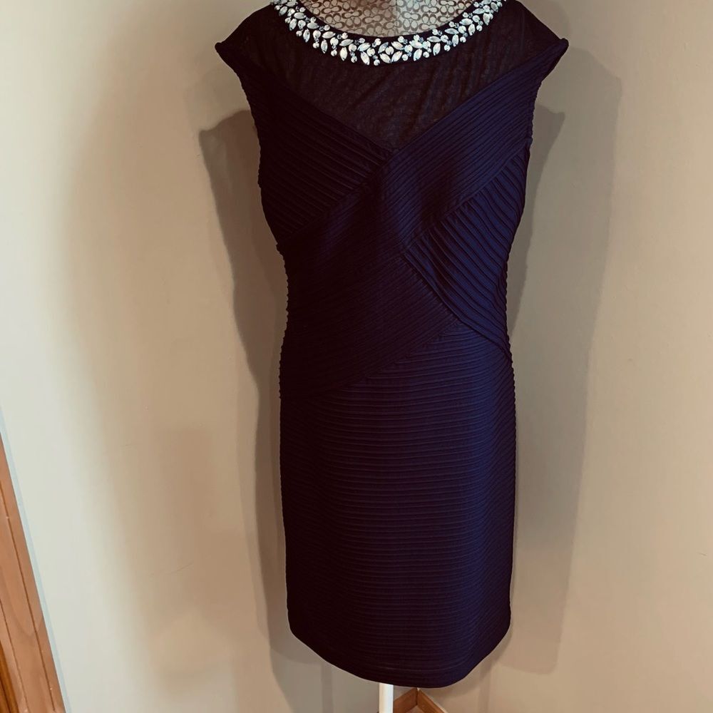 Studio Collection Dress with Stunning Neckline NWT Size 4